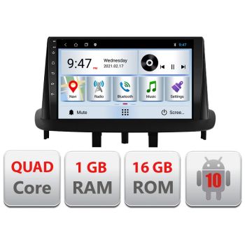 Navigatie dedicata Renault Megane 3 Quad Core A-145 cu Android Radio Bluetooth Internet 1+16GB