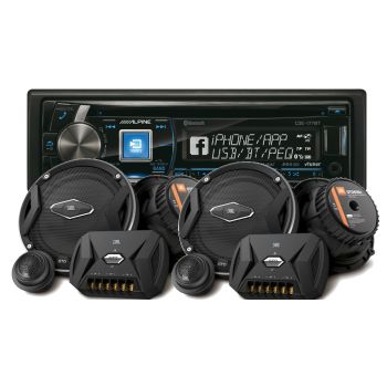 Pachet Audio Alpine CDE-177BT si Difuzoare JBL GTO 609C