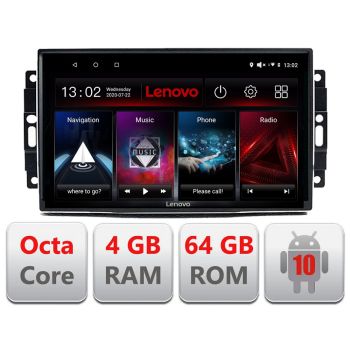 Navigatie dedicata Chrysler Jeep Grand Cheroke, Compass, Renegade, Patriot cu Android Radio Bluetooth Internet DSP Octa Core 4+64GB 4G