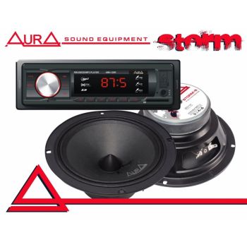 PACHET DIFUZOARE AURA STORM 8 CU PLAYER AURA AMH