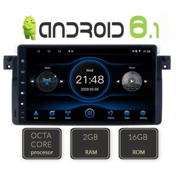EDT-052 Navigatie Dedicata cu Android GPS USB WiFi BMW Seria 3 E46