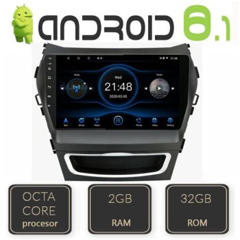 EDT-209 Navigatie dedicata cu Android GPS Bluetooth HYUNDAI IX 45 SANTA FE 2013-2015 Octa Core