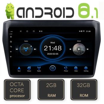 Navigatie Dedicata cu Android GPS Bluetooth Suzuki Swift 2017- Octa Core