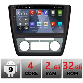 Navigatie dedicata SKODA YETI 2009-2014 B-YETI cu Android Internet Radio GPS Bluetooth USB 2+32GB
