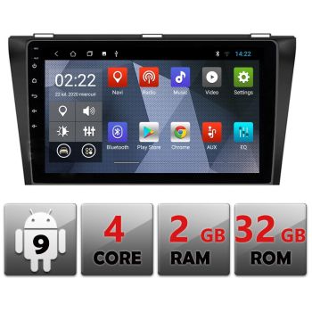 Navigatie Dedicata Mazda 3 2006-2010 cu Android Internet Bluetooth Radio GPS WIFI 2+32GB
