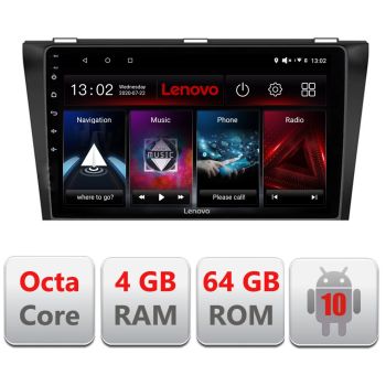 Navigatie Dedicata Mazda 3 2006-2010 cu Android Radio Bluetooth Internet DSP Octa Core 4+64GB 4G
