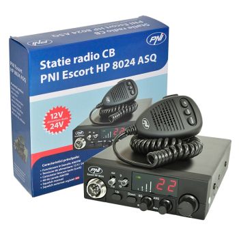 Statie Radio CB PNI Escort HP 8024 cu ASQ reglabil si alimentare 12V-24V