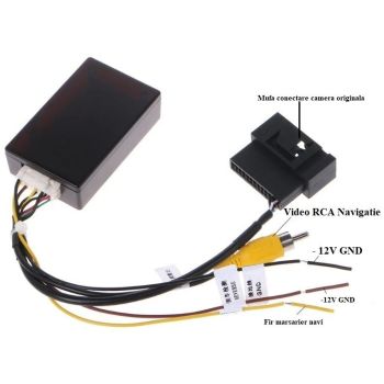 Interfata Video Camera Marsarier pentru Navigatie Aftermarket VW, Skoda, Seat, Audi MI-20