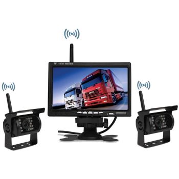Kit Marsarier Wireless cu 2 Camere si Display de 7" 12V~24V