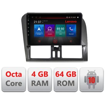 Navigatie Dedicata Volvo XC60 2008 - 2012 Octa Core cu Android Radio Bluetooth Internet GPS WIFI DSP 4+64GB 4G