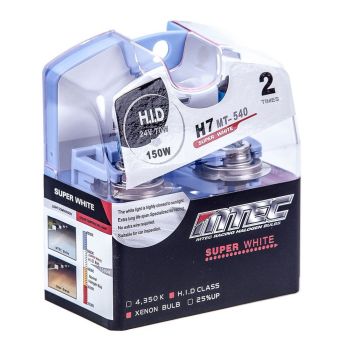 SET 2 MTEC BECURI AUTO H7 24V 70W MTEC SUPER WHITE - XENON EFFECT