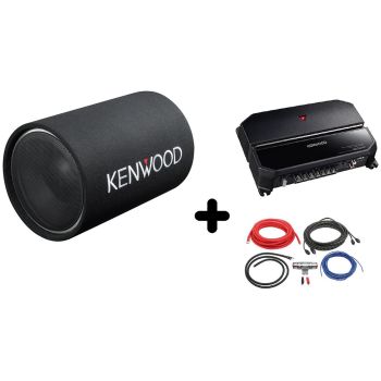 Pachet Auto Bass Kenwood KSC-W1200T + KAC-PS702EX + LK-10