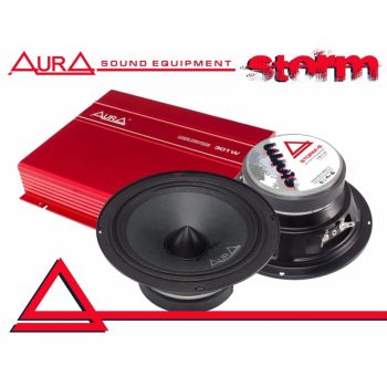 PACHET DIFUZOARE AURA STORM 6 CU AMPLIFICATOR