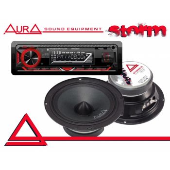 PACHET DIFUZOARE AURA STORM 6 CU PLAYER AURA AMH BT