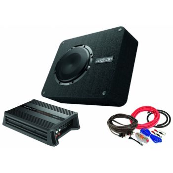 Pachet Subwoofer AUDISON APBX 8 DS + Amplificator Hertz D POWER 1 + Kit de Cabluri Complet