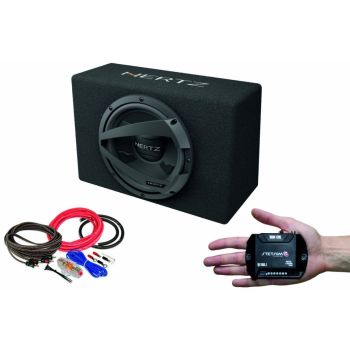 Pachet Subwoofer Auto Hertz DBX 25.3 + Amplificator Stetsom IR 280.1 + Kit de Cabluri Complet