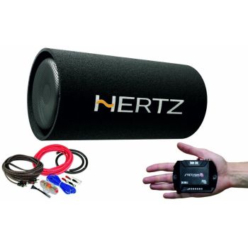 Pachet Subwoofer Auto Hertz DST 30.3B + Amplificator Stetsom IR 280.1 + kit de Cabluri Complet