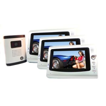 Video Interfon PNI DF-926-3 cu 3 Monitoare 7"