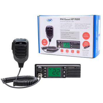 Statie Radio CB PNI Escort HP 9500 Multistandard, Difuzor Frontal, ASQ
