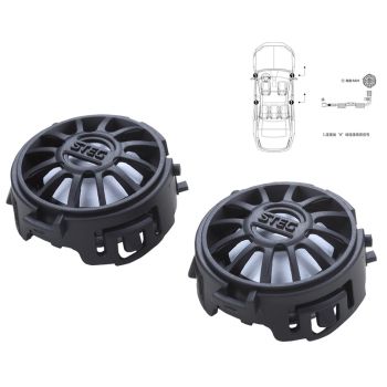 Set Tweetere Ceramice STEG BZ25 25 mm, 60 W, 4 ohmi, pentru Mercedes C / E / S / GLC