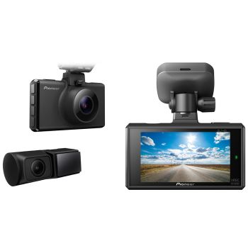 Camere Auto DVR Duala Pioneer VREC-DH300D, LCD 3'' WQHD, GPS