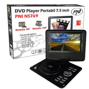 DVD Portabil PNI NS769, 7.5 Inch